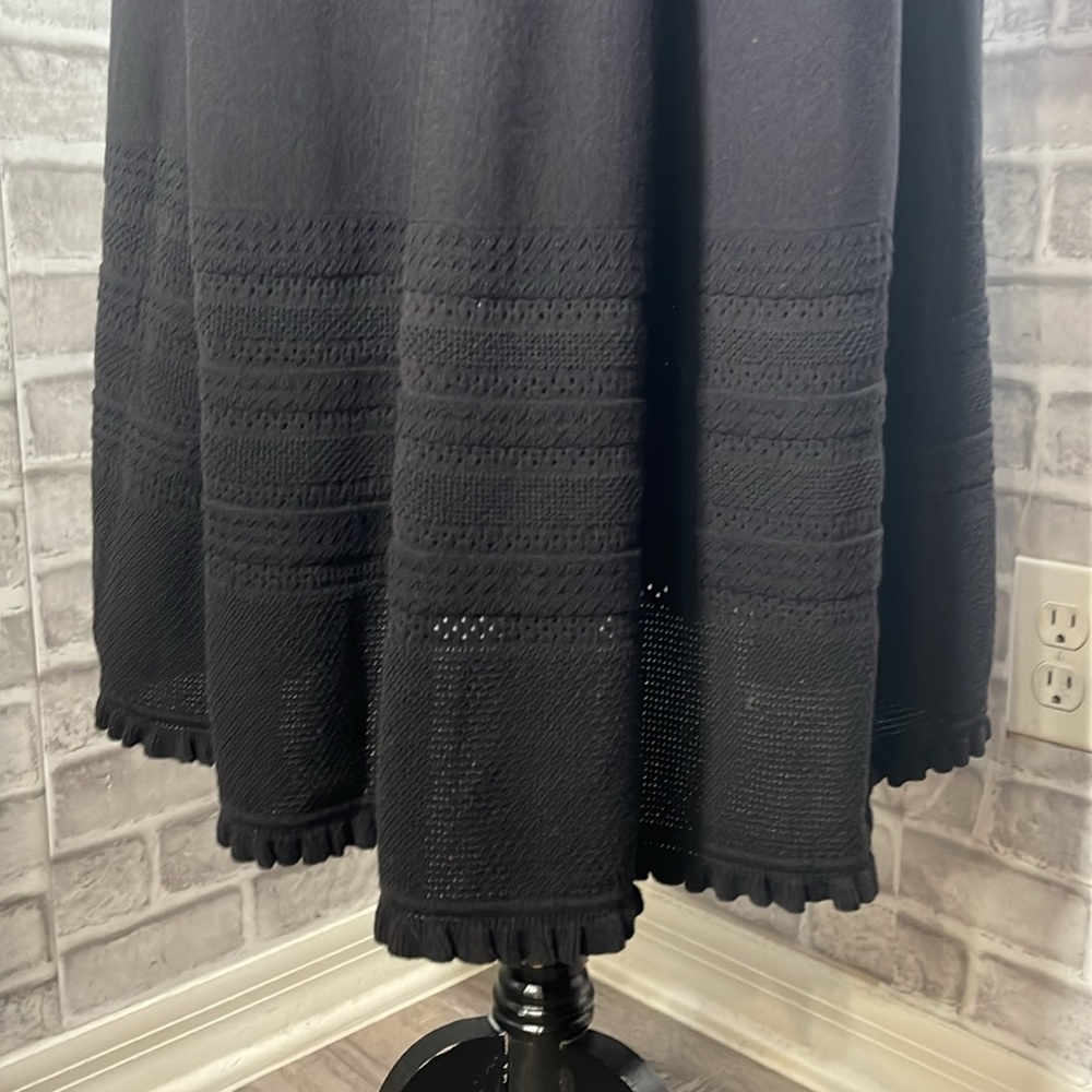 EUC Kate spade black knit midi long sleeve dress - Picture 6 of 6